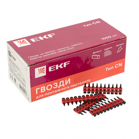 Гвозди для монтажного пистолета 19 мм (упак. - 1000 шт.) Expert EKF cpn-2719bg