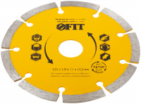 Диск отрезной алмазный сегментный (сухая и влажная резка) 125х2.0х7.5х22.2 мм FIT 37463