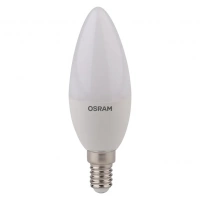 Лампа светодиодная LED 5.7Вт E14 LS CLB40 теплый, матовая свеча Osram LEDVANCE 971608 4052899971608