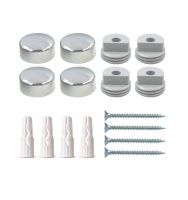 Комплект крепление для зеркала хром, гладкое Европартнер 87654