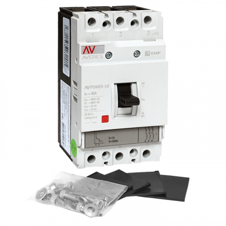 Выключатель автоматический AV POWER-1/3 40А 35кА TR EKF mccb-13-40-TR-av