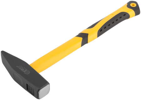 Молоток кованый, фиберглассовая усиленная ручка, антивибрационные накладки, Профи 600 гр. FIT 44346