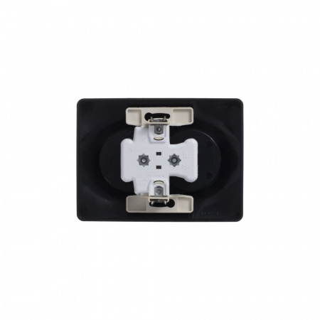 GLOSSA Розетка двойная без заземления шоколад в сборе Systeme Electric GSL000820