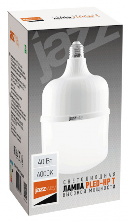 1038920A Лампа светодиодная LED 40Вт E27 3400Лм белый 230V/50Hz JazzWay 1038920 