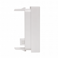 Вставка розеточная TERACOM PRO 45х22.5мм формат Mosaic на 1 модуль Keystone со шторкой и маркером белая EKF TRP-INS-MOS-1M1P-WH