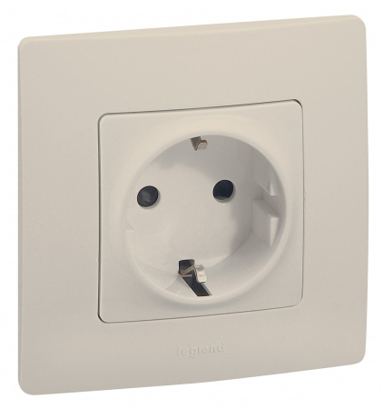 672511 ETIKA Рамка 1 пост слоновая кость Legrand/Daccord 