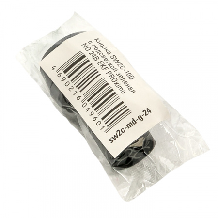 sw2c-md-g-24 Кнопка SW2C-10D с подсветкой зеленая NO 24В PROxima. Кнопка без фиксации EKF 