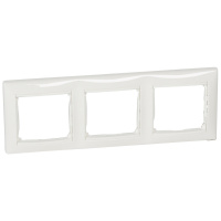 VALENA Рамка 3 поста горизонтальная белая Legrand/Daccord 774453