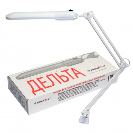 Светильник люминесцентный Дельта белый кронштейн 11w ЭПРА Трансвит 180