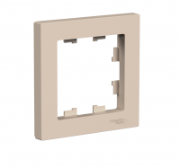 ATLASDESIGN рамка однопостовая, ПЕСОЧНЫЙ Systeme Electric ATN001201