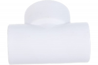 Тройник полипропиленовый PPR переходной 20х25х20мм белый Политэк 9300202520