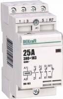 Контактор модульный 3НО+1НЗ 25А 230В МК-103 Dekraft 18068DEK