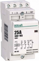 Контактор модульный 3НО+1НЗ 25А 230В МК-103 Dekraft 18068DEK