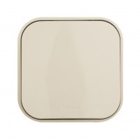 Quteo Переключатель одноклавишный наружный бежевый 10А Legrand/Daccord 782234