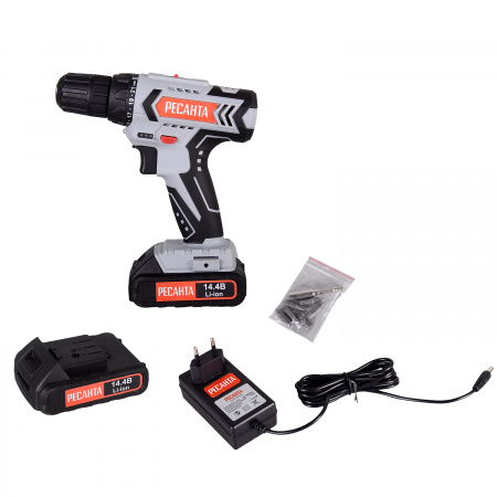 75/14/4 Дрель-шуруповерт аккумуляторная ДА-14-2ЛК Ресанта 