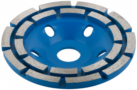 39518М Диск алмазный шлифовальный, посадочный диаметр 22.2 мм, два ряда сегментов 125 мм MOS 