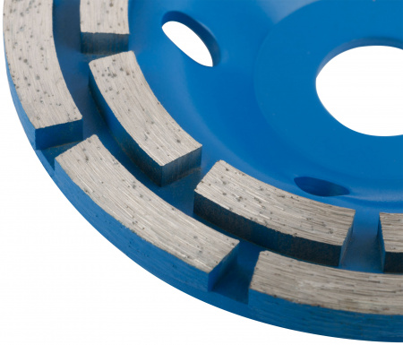 39518М Диск алмазный шлифовальный, посадочный диаметр 22.2 мм, два ряда сегментов 125 мм MOS 