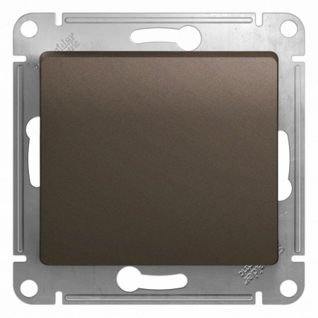 Выключатель одноклавишный, схема 1, в рамку, шоколад Systeme Electric GSL000811