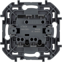 Выключатель двухклавишный INSPIRIA 10 AX 250 В~ антрацит Legrand/Daccord 673623