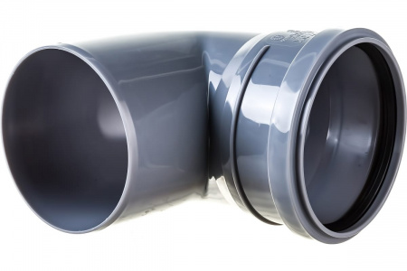 Отвод 90 град. 110 с выходом 50 прямой Политэк 300111050