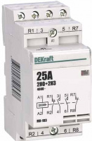Модульный контактор 2НО+2НЗ 25А 230В МК-103       DEKraft Dekraft 18069DEK