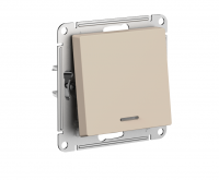 ATLASDESIGN переключатель одноклавишный с подсветкой, сх.6а, 10АХ, механизам, ПЕСОЧНЫЙ Systeme Electric ATN001263