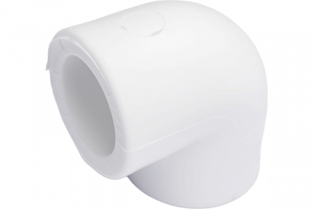 Угольник 32 90 град., полипропиленовый, белый Политэк 9000000332