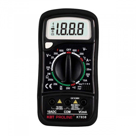 79128 Мультиметр цифровой KT 838 серия PROLINE КВТ 