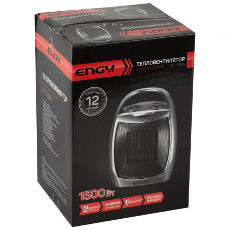 20298 Тепловентилятор с керамическим нагревателем РТС-308А, мощность 1.5 кВт ENGY  0