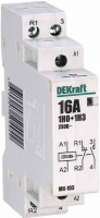 Контактор модульный 1НО+1НЗ 16А 230В МК-103 Dekraft 18051DEK