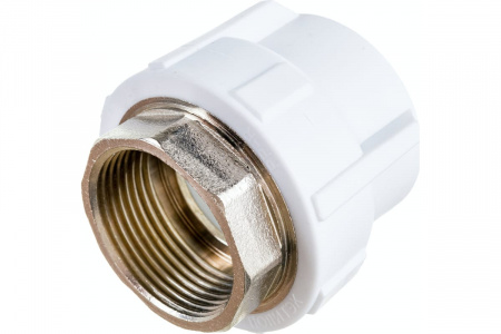 Муфта полипропиленовая PPR комбинированная ВР под ключ 40х11/4' Политэк 9100040114