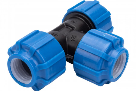 Тройник ПНД компрессионный 20 Политэк 50050020