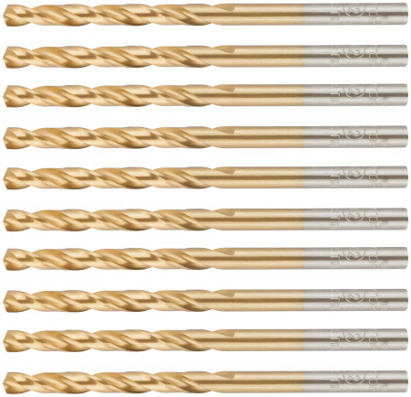 Сверло по металлу Cutop Profi с титановым покрытием, 4.2х75 мм (10 шт) CUTOP 52-444