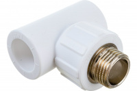 Тройник полипропиленовый PPR комбинированный НР 20х 3/4' Политэк 9510002034