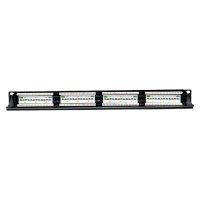 Патч-панель TERACOM PRO 19'' Cat.5E 1U неэкранированная UTP 24 порта RJ-45 Dual IDC с органайзером EKF TRP-PPNL-5EUTP-C1U24