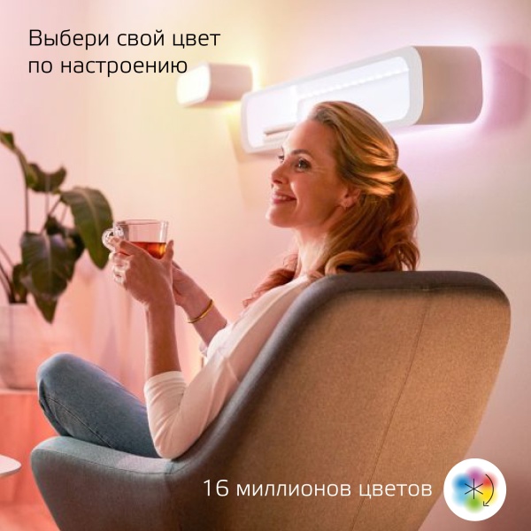 Лента светодиодная умная 12 Вт 3000-6000К AC 100-240В 333 лм/м управление по Wi-Fi, RGBW цвета, изменение цветовой температуры и диммирование Smart Home GAUSS 5010122