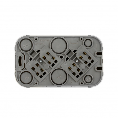 782231 Quteo розетка двойная без заземления без шторок   -16 A-250 В IP 20 - Белый Legrand/Daccord 