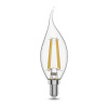 Лампа светодиодная филаментная LED 11 Вт 810 лм 2700К AC185-265В E14 свеча теплая Black Filament GAUSS 104801111