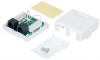 TRC-WBOX-2RJ45-5EUTP-WH Розетка настенная TERACOM Cat.5E неэкранированная 2 порта RJ-45 Dual IDC белая EKF 