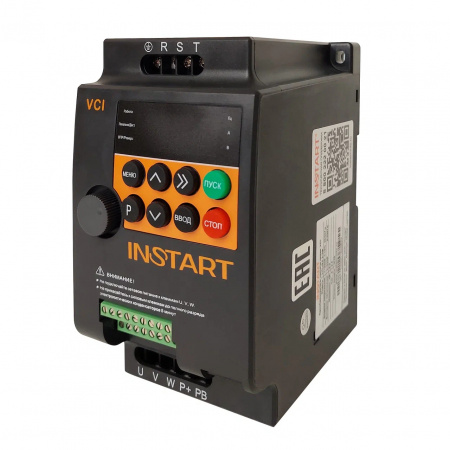 Преобразователь частоты VCI-G0.75-4B 0.75кВт, 2.1А, 3Ф, 380В±15%, 50Гц/60Гц, IP20 Instart 00110600