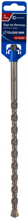 Бур по бетону , Profi, двойная резьба, SDS-Plus, 12 х 260 мм CUTOP 40-12260