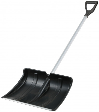 Лопата для уборки снега ''Снеговик'' пластиковая, алюминиевый черенок 500х375х1450 мм РОС 68104