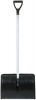 Лопата для уборки снега ''Снеговик'' пластиковая, алюминиевый черенок 500х375х1450 мм РОС 68104