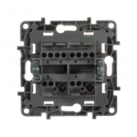 ETIKA Переключатель двухклавишный алюминий автоматические зажимы 10AX Legrand/Daccord 672412