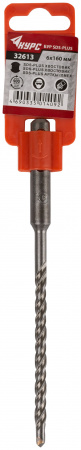 Бур по бетону SDS PLUS с двойной резьбой 6х160 мм КУРС 32613