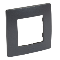 ETIKA Рамка 1 пост антрацит Legrand/Daccord 672581