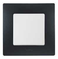 ETIKA Рамка 1 пост антрацит Legrand/Daccord 672581