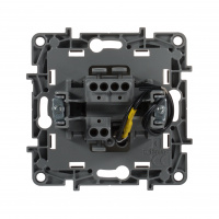 ETIKA Переключатель одноклавишный с подсветкой слоновая кость автоматические зажимы 10AX Legrand/Daccord 672315