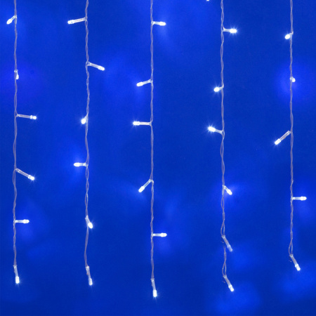 Занавес светодиодный 2х3 м 240 led белый с контроллером провод прозрачный IP20 ULD-C2030-240/DTA WHITE IP20 Uniel 06739