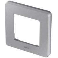 Рамка 1 пост INSPIRIA алюминий Legrand/Daccord 673932